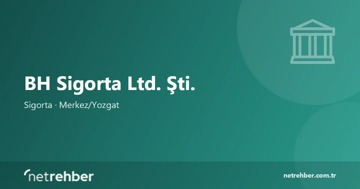 BH Sigorta Ltd. Şti. kapak görseli