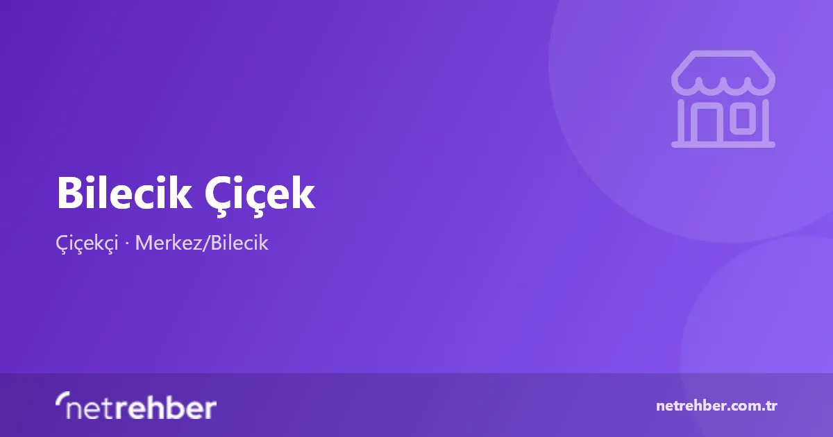 Bilecik Çiçek kapak görseli