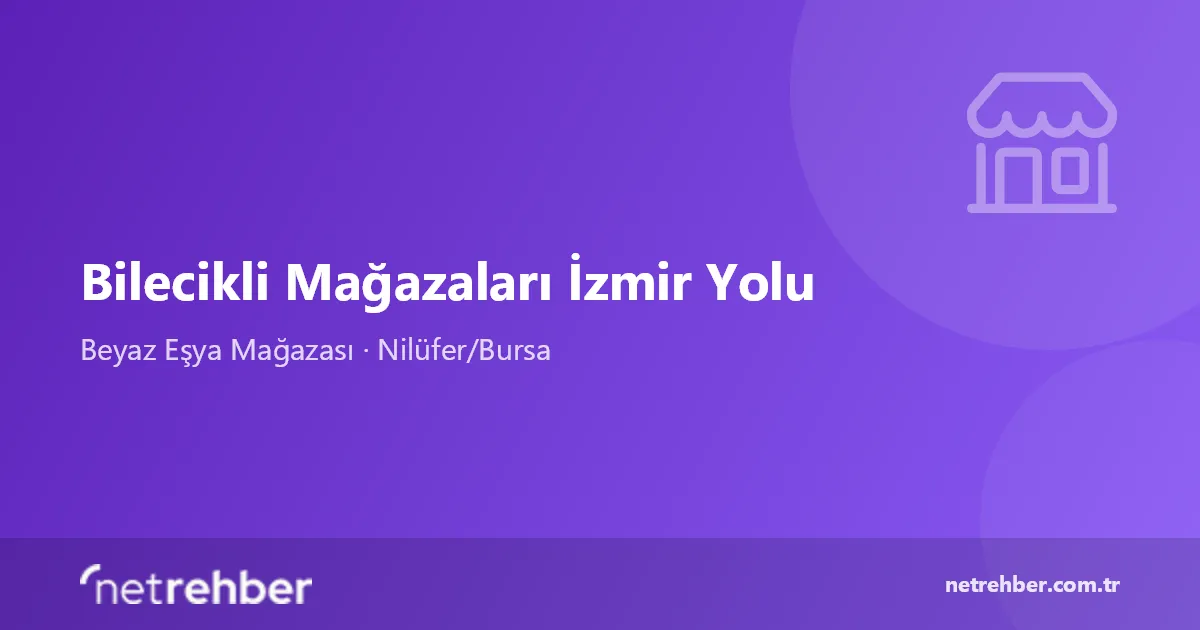 Bilecikli Mağazaları İzmir Yolu kapak görseli