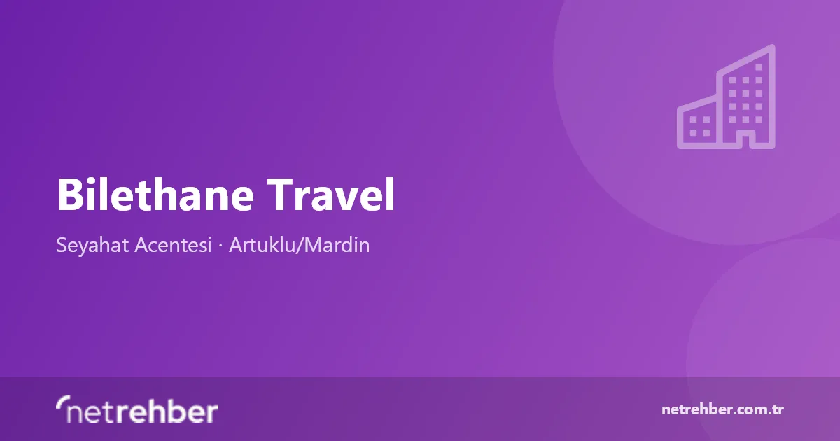Bilethane Travel kapak görseli