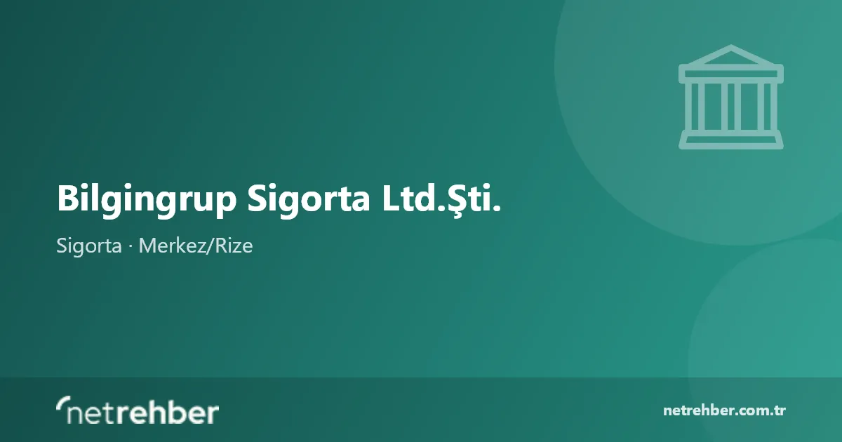 Bilgingrup Sigorta Ltd.Şti. kapak görseli