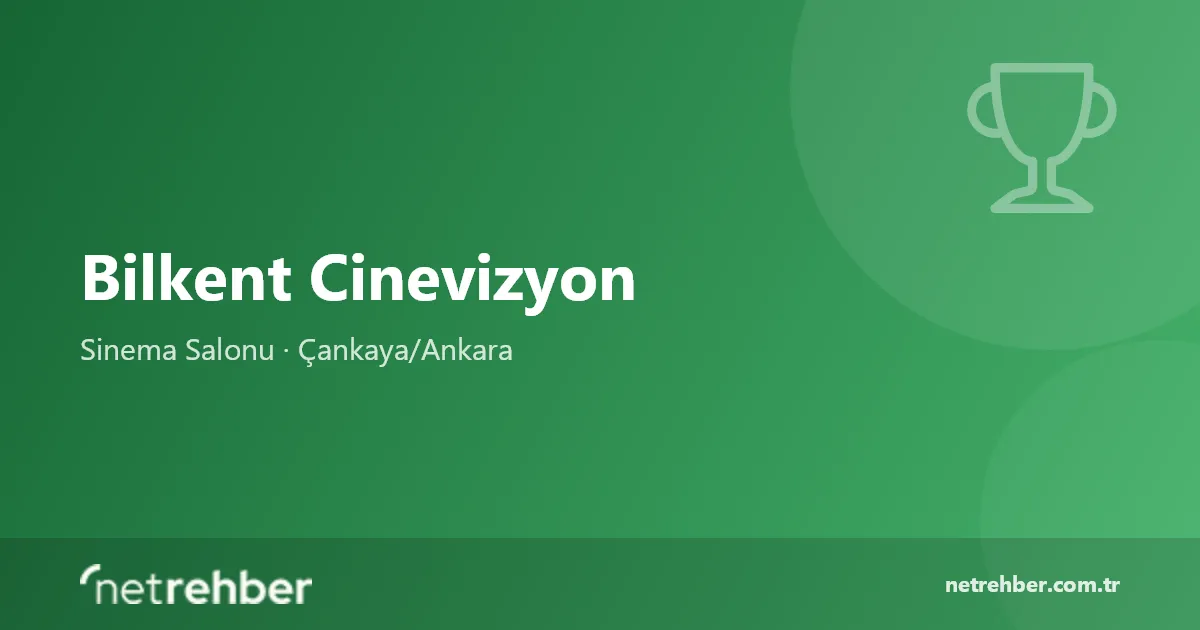 Bilkent Cinevizyon kapak görseli