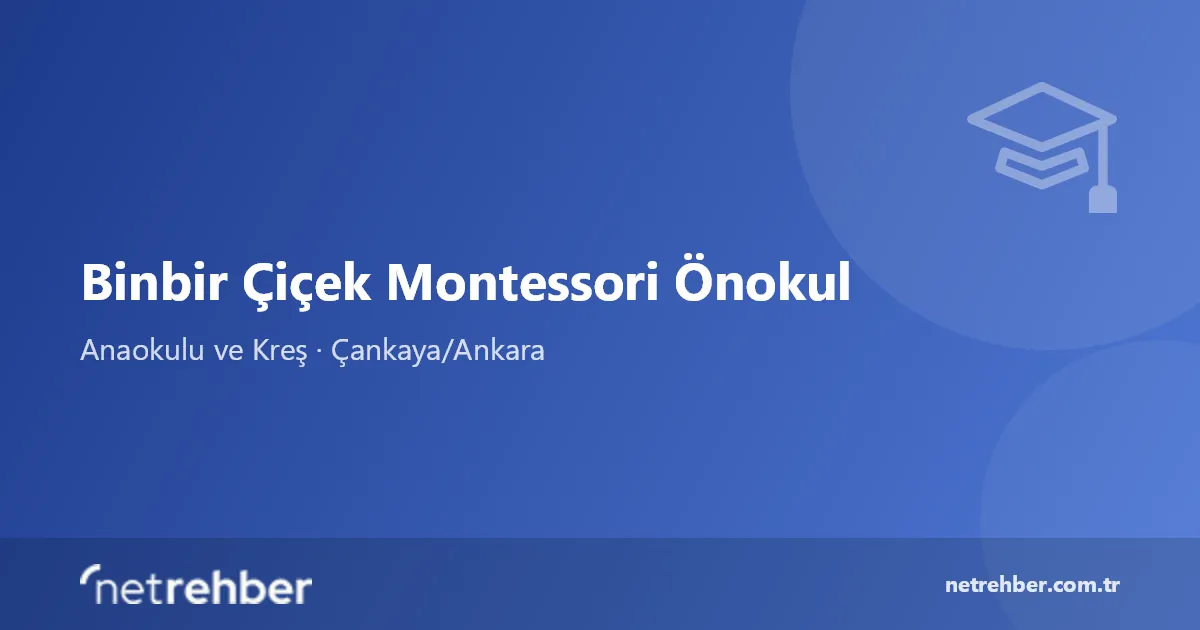 Binbir Çiçek Montessori Önokul kapak görseli