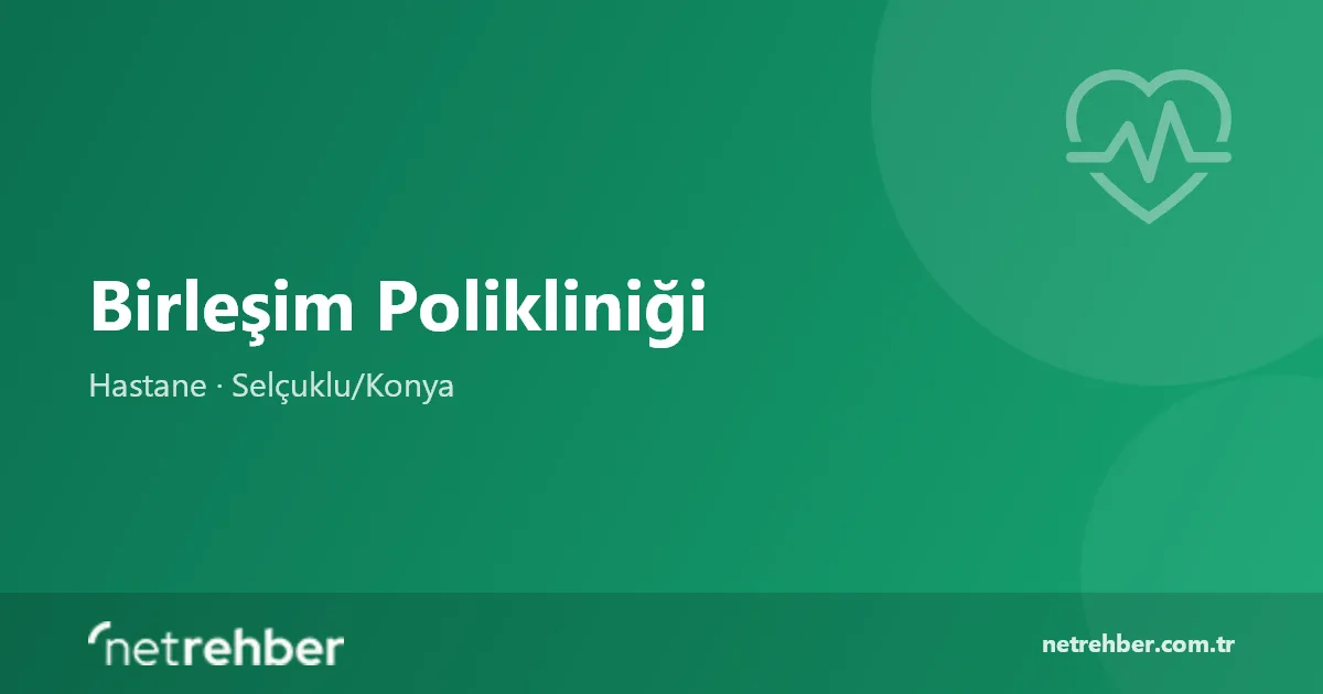 Birleşim Polikliniği kapak görseli