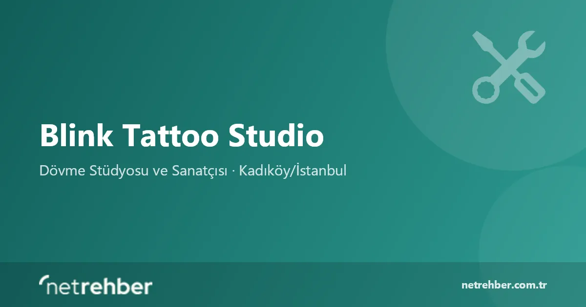 Blink Tattoo Studio kapak görseli