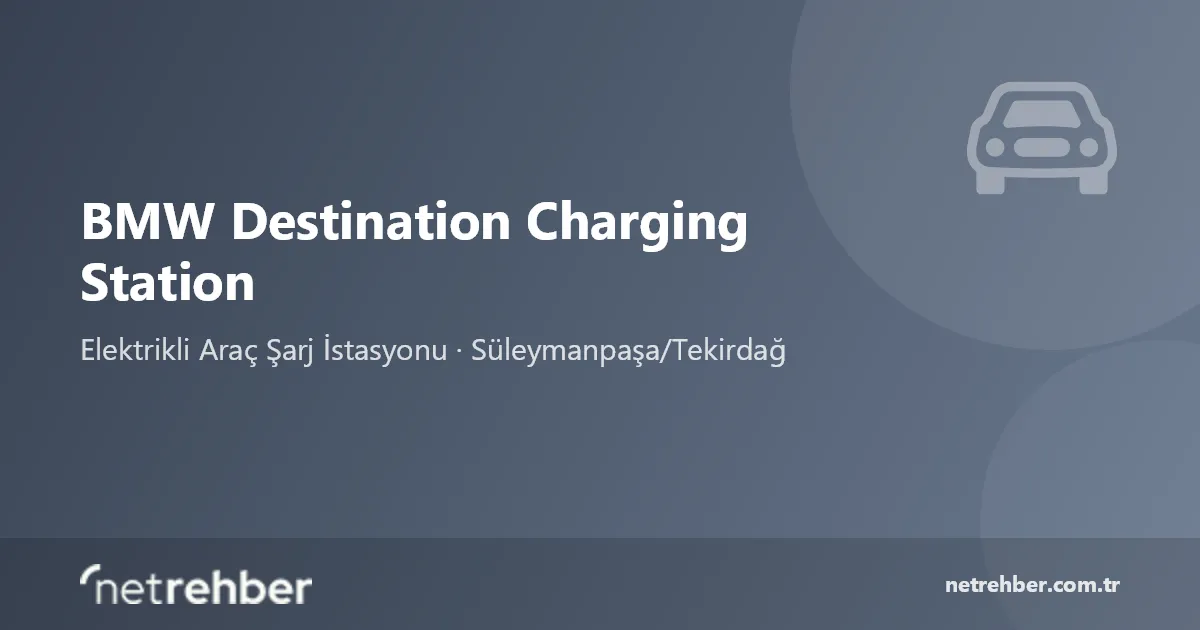 BMW Destination Charging Station kapak görseli