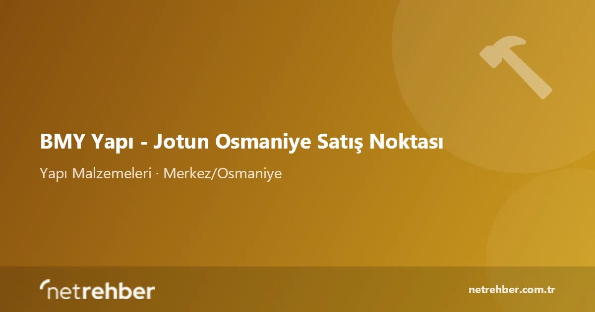 BMY Yapı - Jotun Osmaniye Satış Noktası kapak görseli