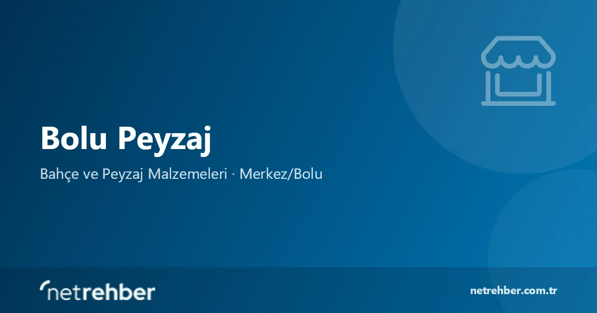 Bolu Peyzaj kapak görseli