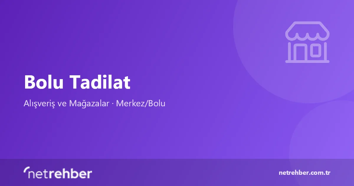 Bolu Tadilat kapak görseli
