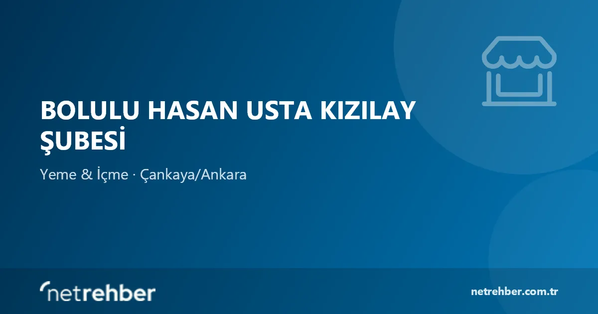 Bolulu Hasan Usta Kızılay Şubesi kapak görseli