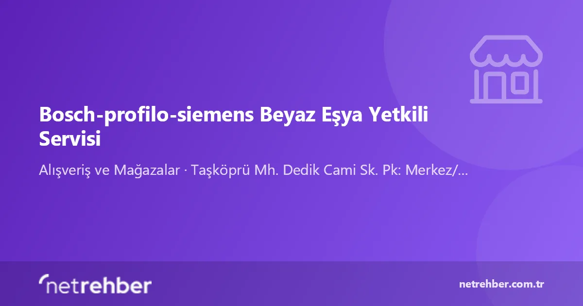 Bosch-profilo-siemens Beyaz Eşya Yetkili Servisi kapak görseli