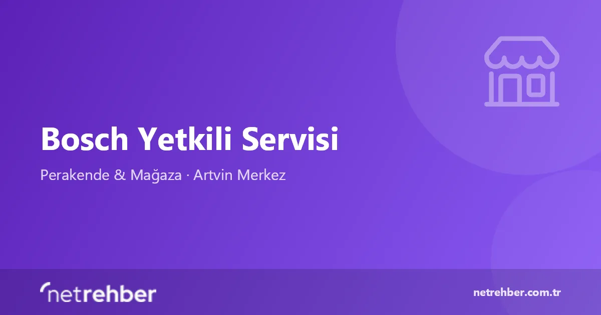 Bosch Yetkili Servisi kapak görseli