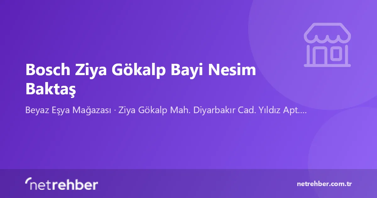 Bosch Ziya Gökalp Bayi Nesim Baktaş kapak görseli