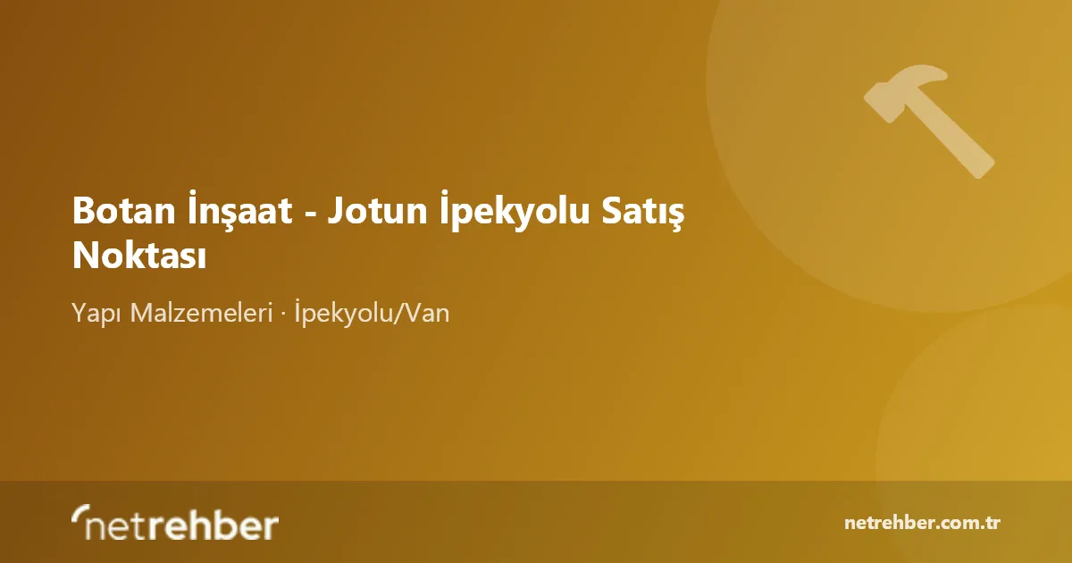 Botan İnşaat - Jotun İpekyolu Satış Noktası kapak görseli