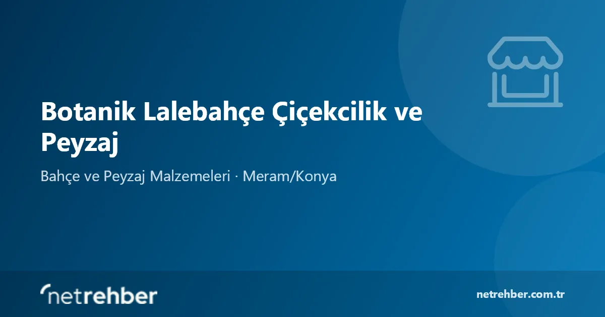 Botanik Lalebahçe Çiçekcilik ve Peyzaj kapak görseli