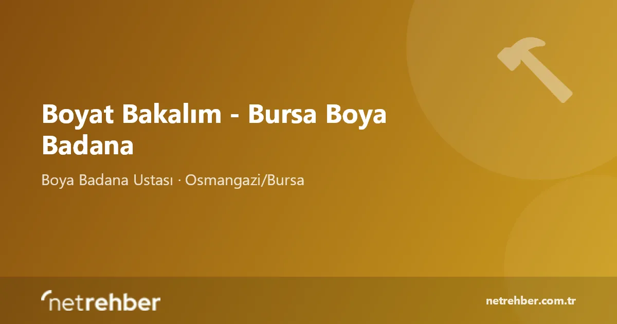 Boyat Bakalım - Bursa Boya Badana kapak görseli