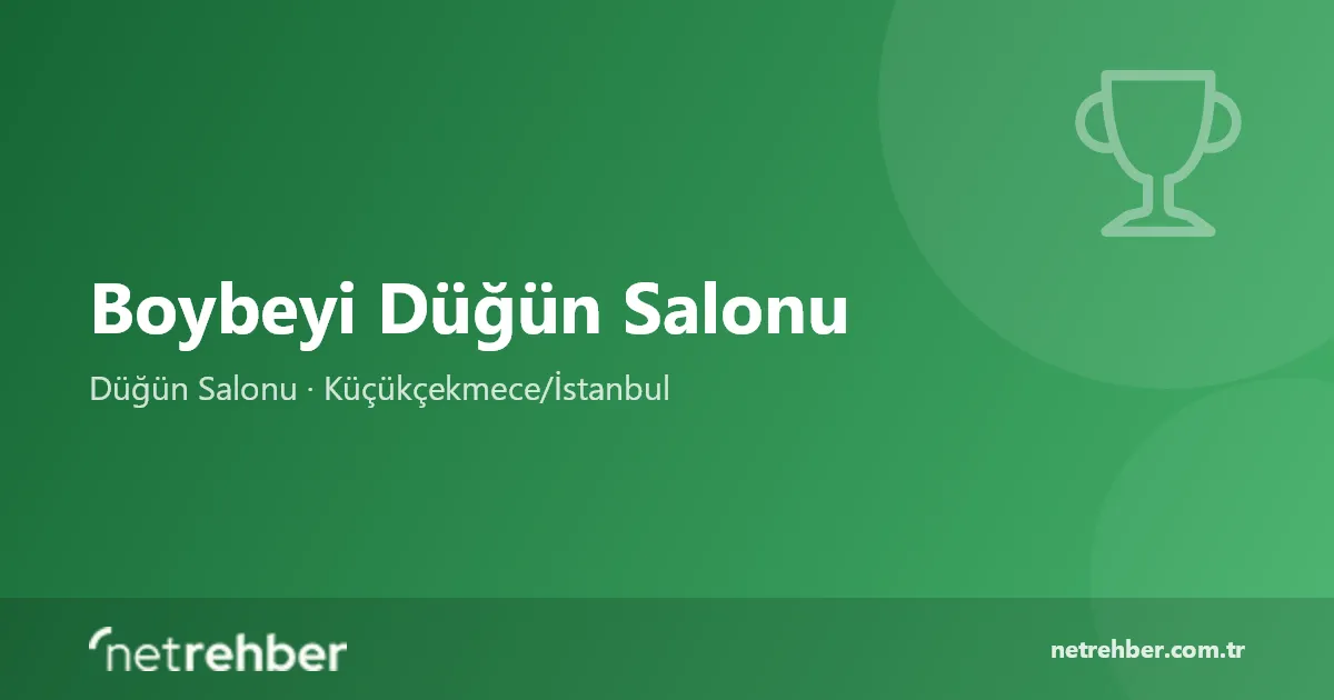 Boybeyi Düğün Salonu kapak görseli