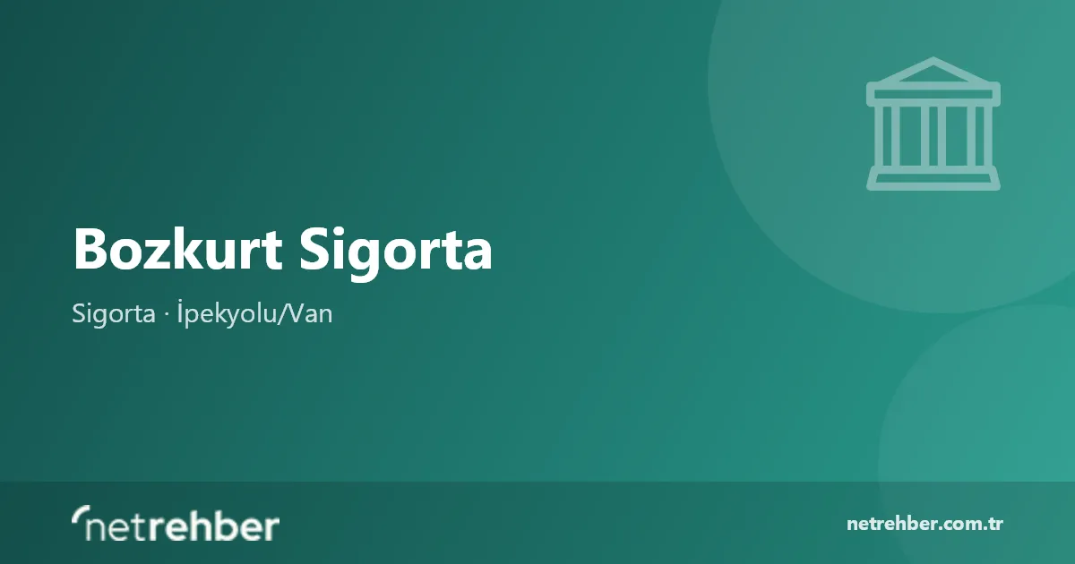 Bozkurt Sigorta kapak görseli