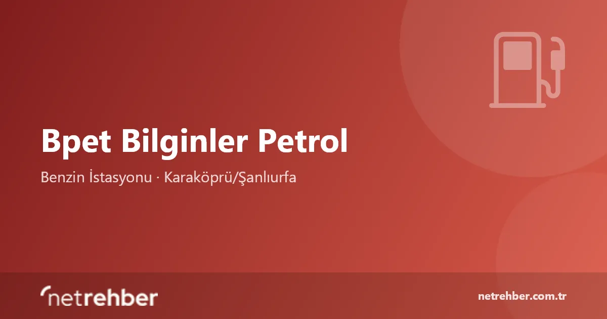 Bpet Bilginler Petrol kapak görseli