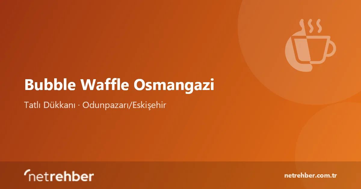 Bubble Waffle Osmangazi kapak görseli