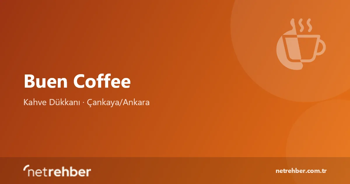 Buen Coffee kapak görseli