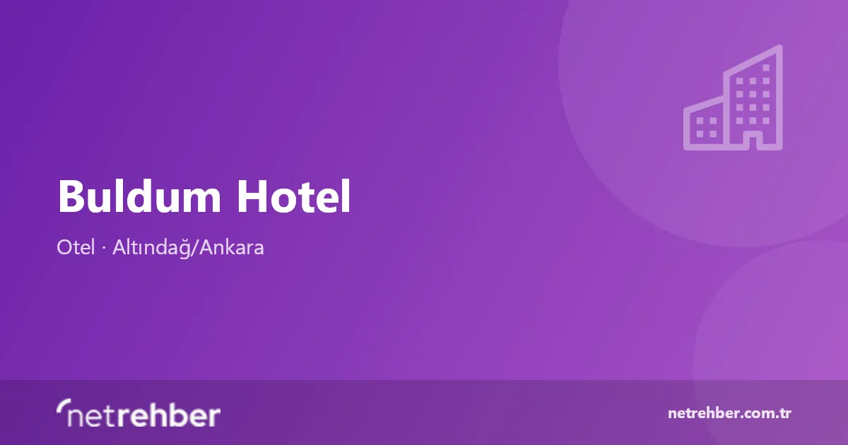 Buldum Hotel kapak görseli
