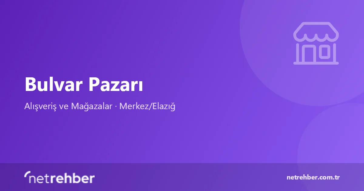 Bulvar Pazarı kapak görseli
