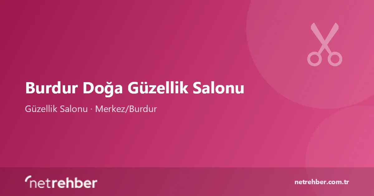 Burdur Doğa Güzellik Salonu kapak görseli