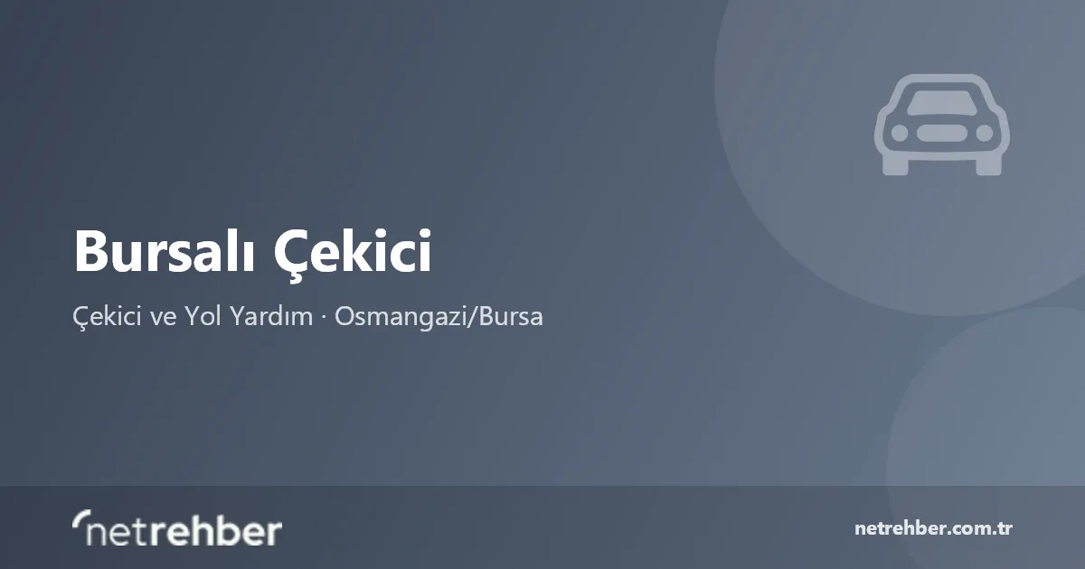 Bursalı Çekici kapak görseli