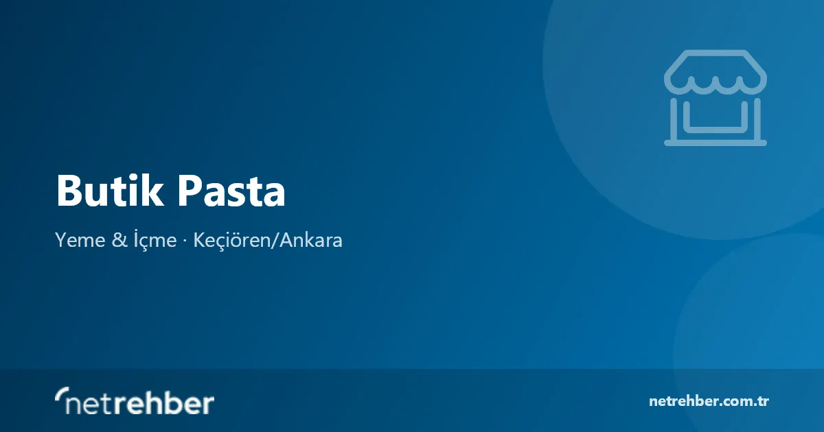 Butik Pasta kapak görseli