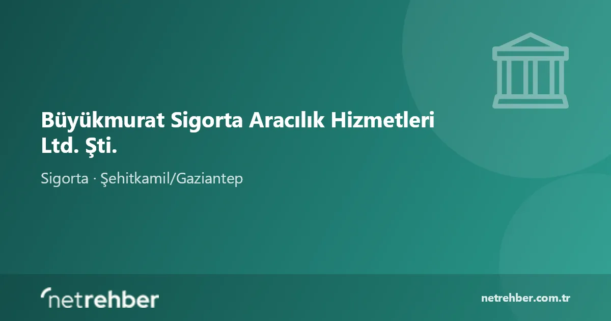 Büyükmurat Sigorta Aracılık Hizmetleri Ltd. Şti. kapak görseli