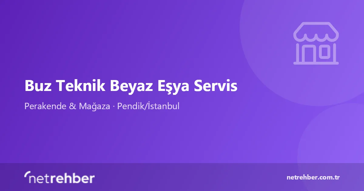 Buz Teknik Beyaz Eşya Servis kapak görseli