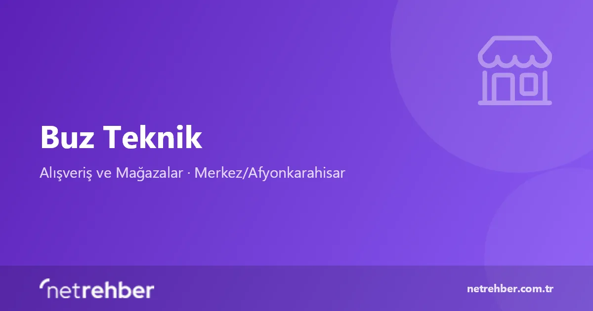 Buz Teknik kapak görseli