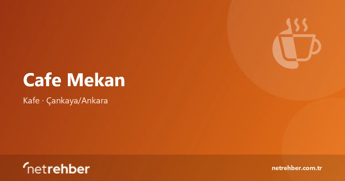 Cafe Mekan kapak görseli
