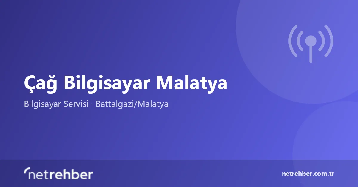 Çağ Bilgisayar Malatya kapak görseli