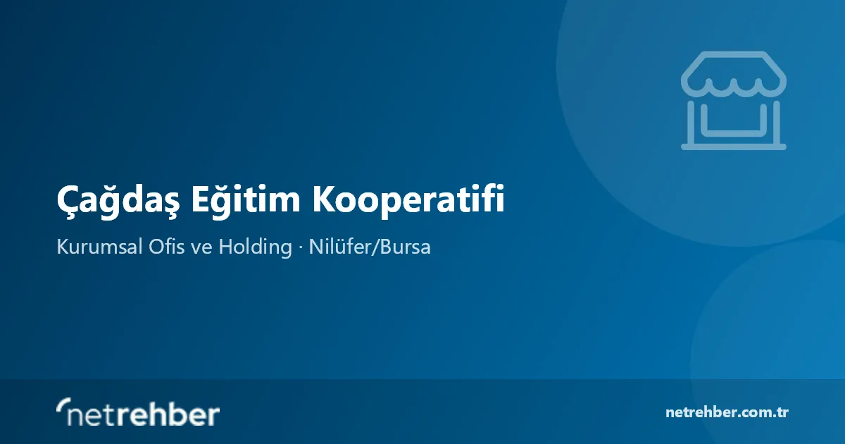 Çağdaş Eğitim Kooperatifi kapak görseli