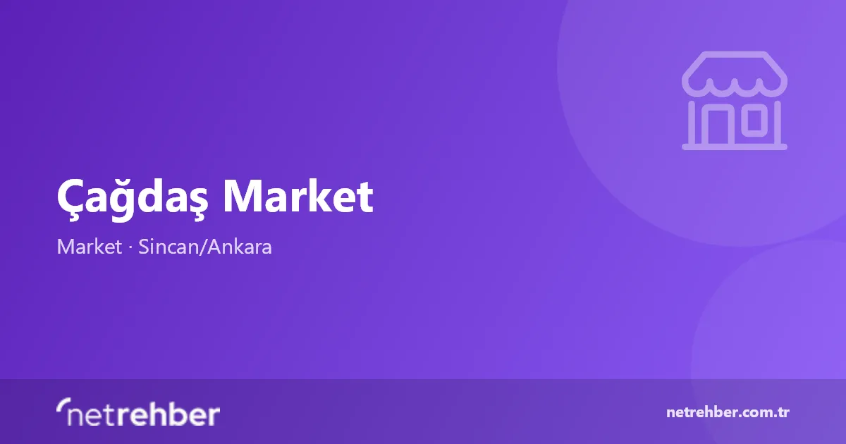 Çağdaş Market kapak görseli