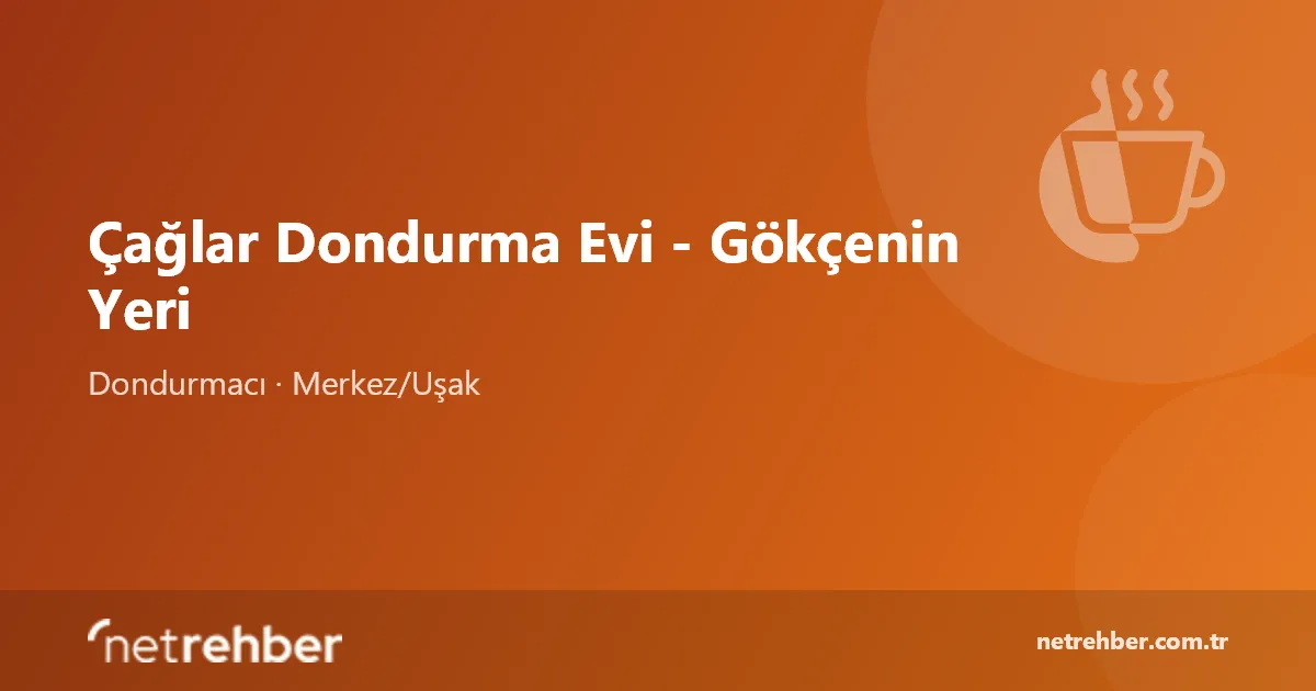 Çağlar Dondurma Evi - Gökçenin Yeri kapak görseli