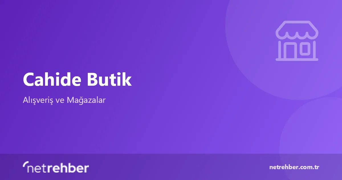 Cahide Butik kapak görseli