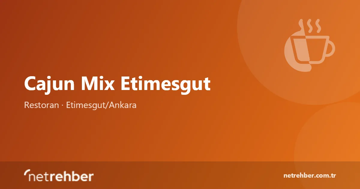 Cajun Mix Etimesgut kapak görseli