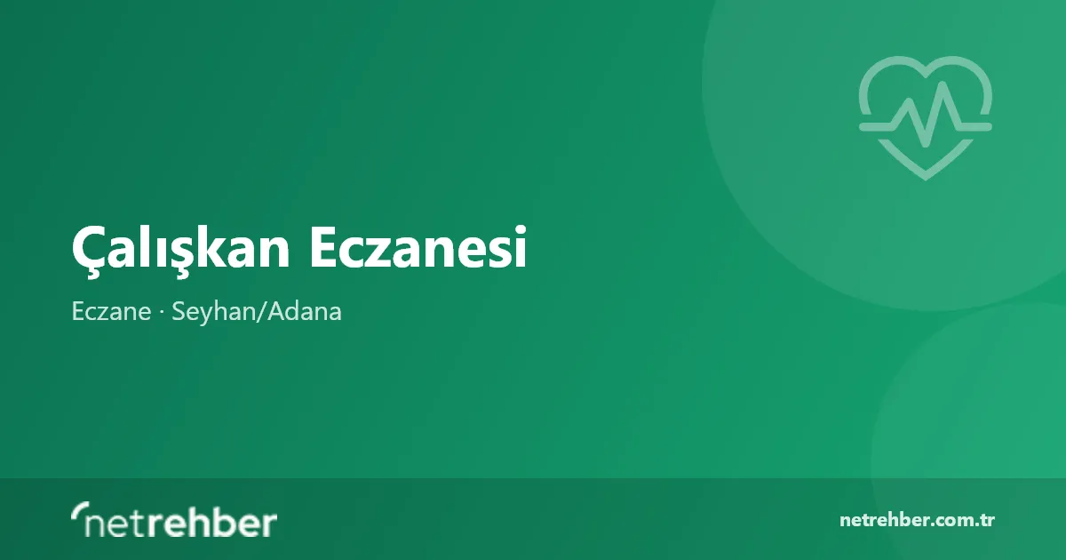 Çalışkan Eczanesi kapak görseli