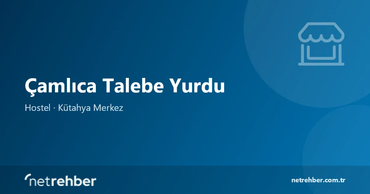 Çamlıca Talebe Yurdu kapak görseli