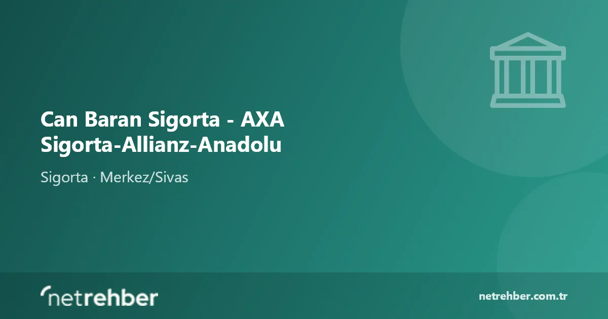 Can Baran Sigorta - AXA Sigorta-Allianz-Anadolu kapak görseli