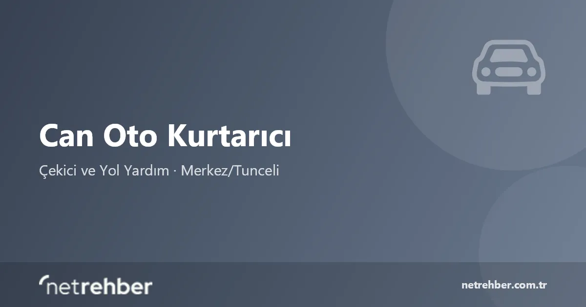 Can Oto Kurtarıcı kapak görseli