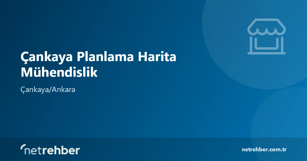 Çankaya Planlama Harita Mühendislik kapak görseli