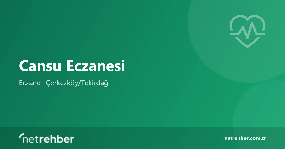 Cansu Eczanesi kapak görseli