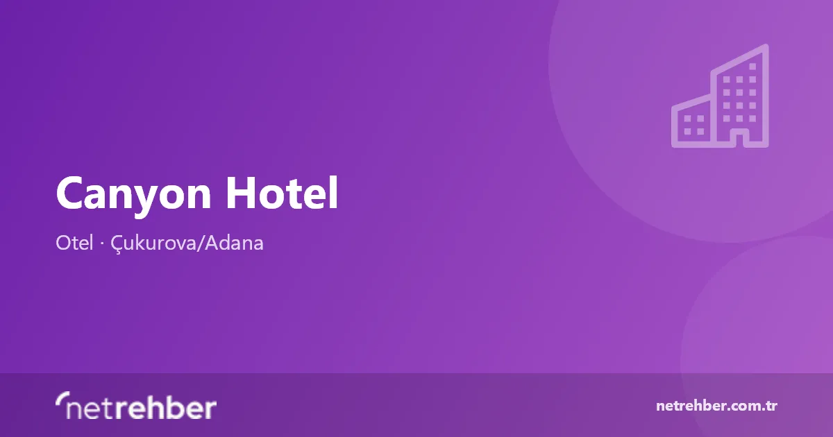 Canyon Hotel kapak görseli