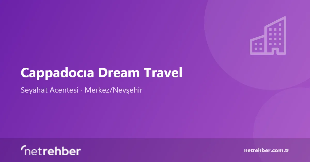 Cappadocıa Dream Travel kapak görseli