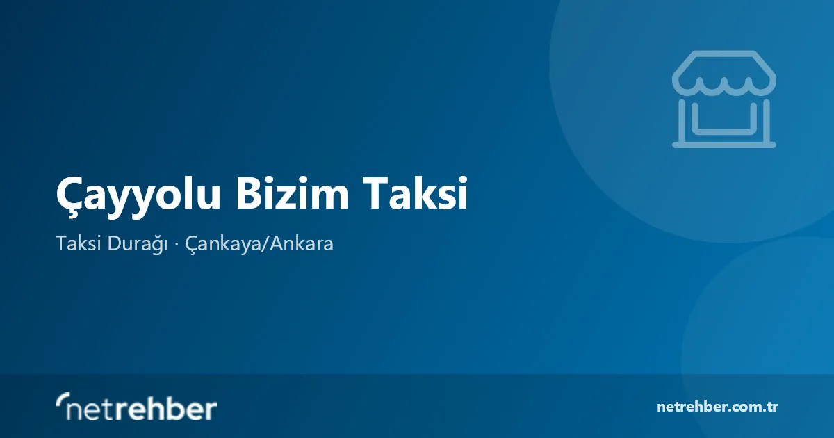 Çayyolu Bizim Taksi kapak görseli