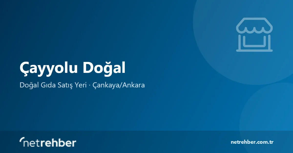 Çayyolu Doğal kapak görseli